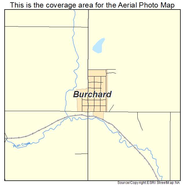 Burchard, NE location map 