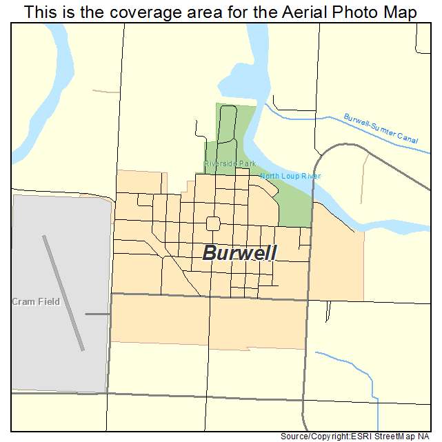 Burwell, NE location map 