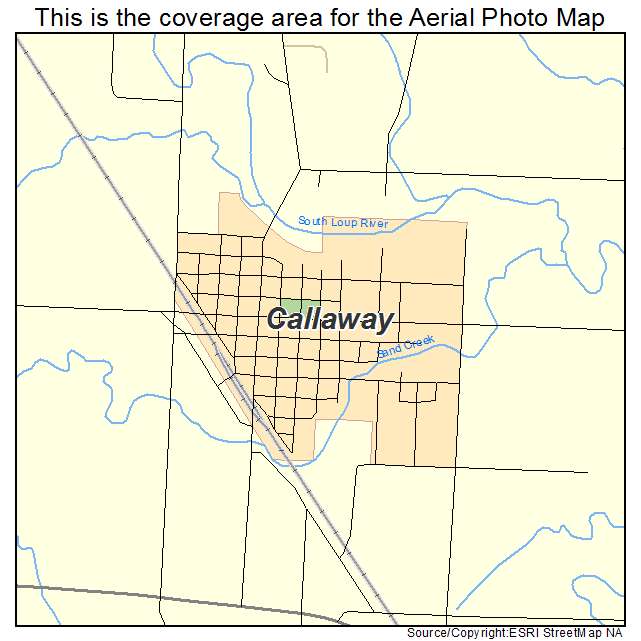 Callaway, NE location map 