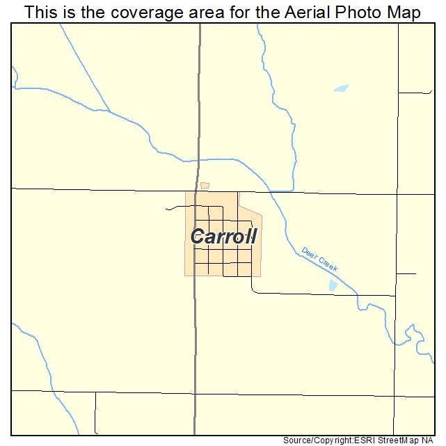 Carroll, NE location map 