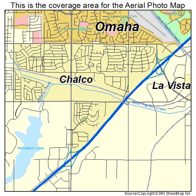 Chalco, NE location map 