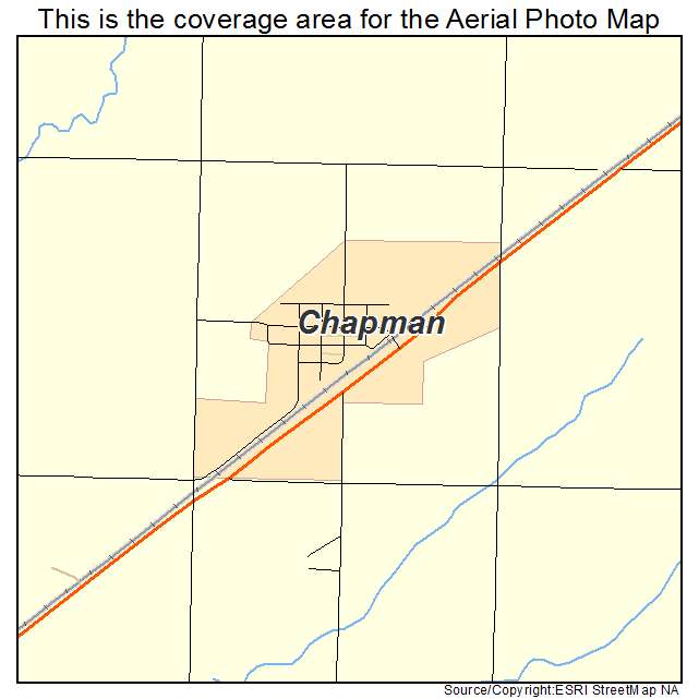 Chapman, NE location map 