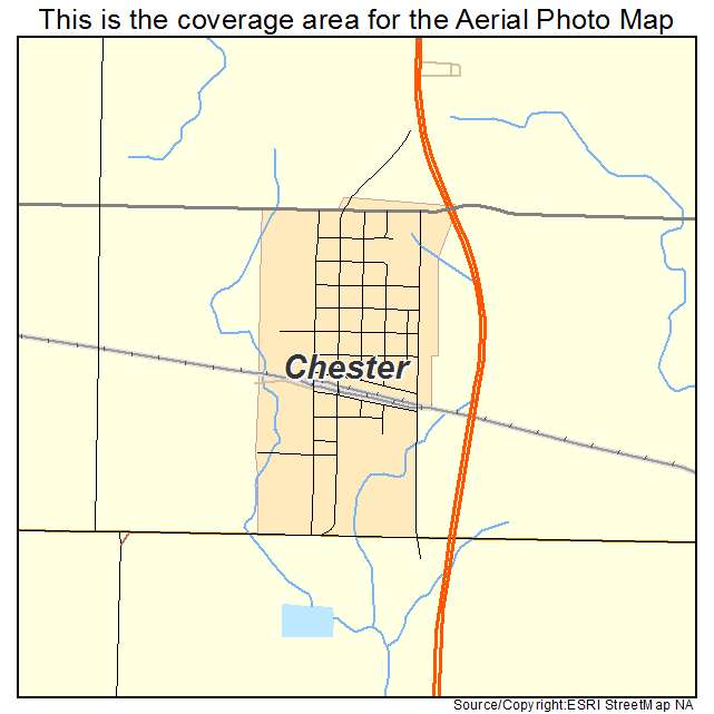 Chester, NE location map 