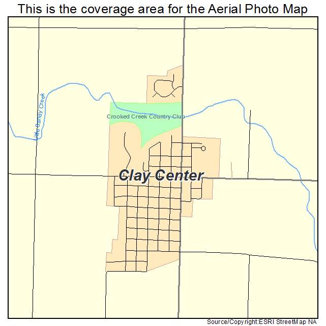 Clay Center, NE location map 