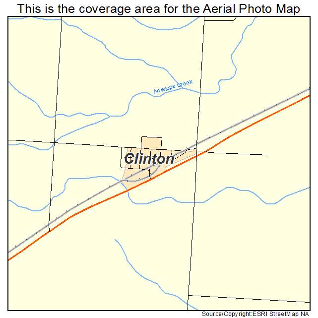 Clinton, NE location map 