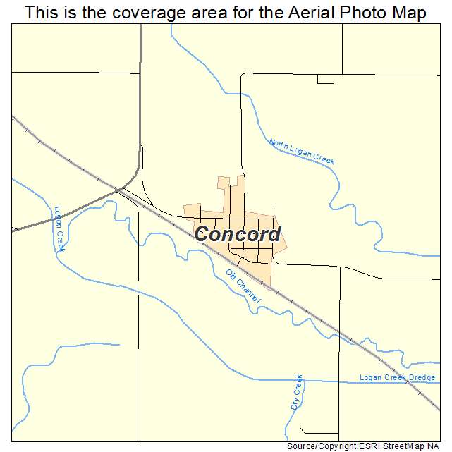Concord, NE location map 