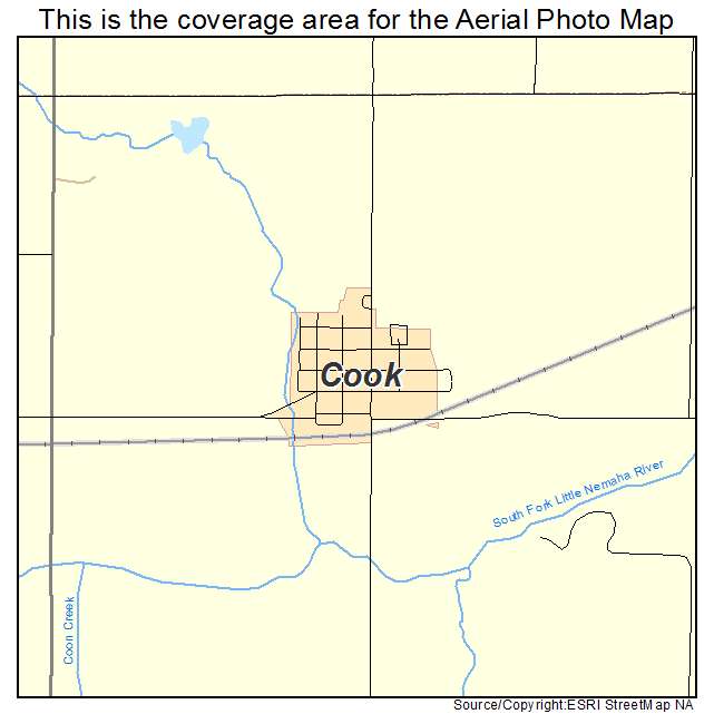 Cook, NE location map 