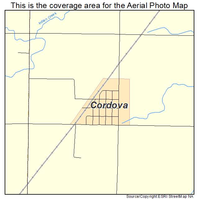 Cordova, NE location map 