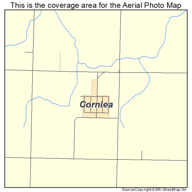 Cornlea, NE location map 