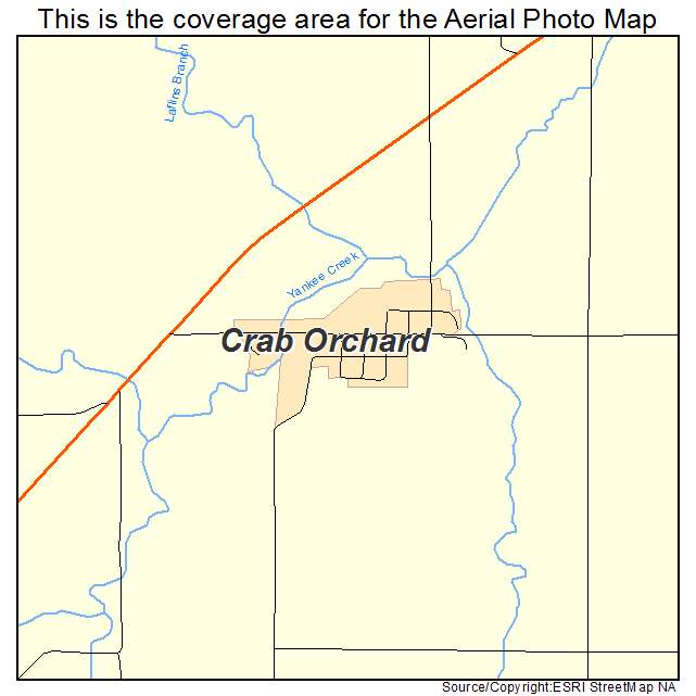 Crab Orchard, NE location map 