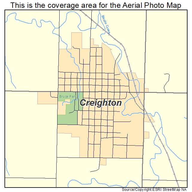 Creighton, NE location map 