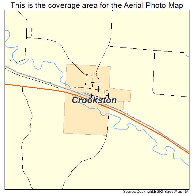 Crookston, NE location map 
