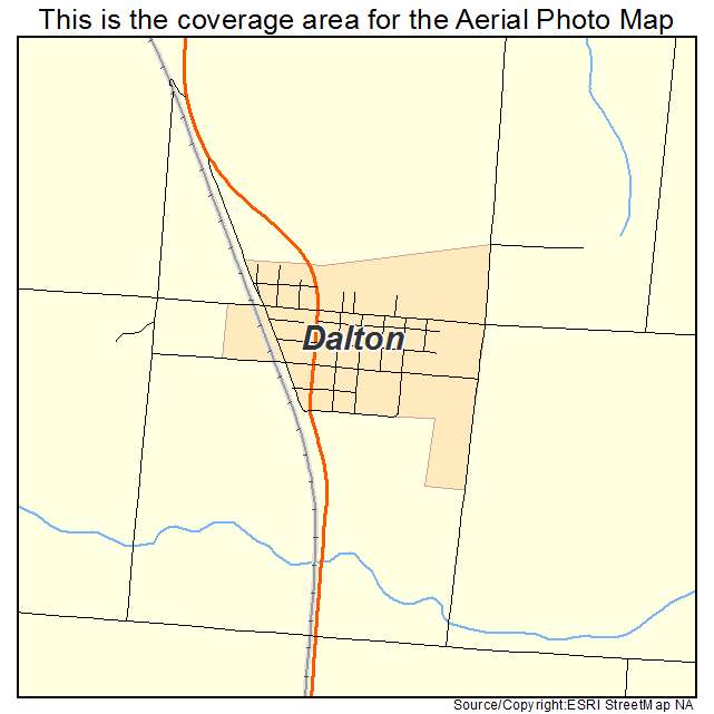 Dalton, NE location map 
