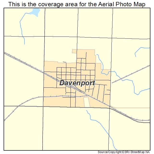 Davenport, NE location map 