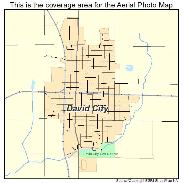 David City, NE location map 