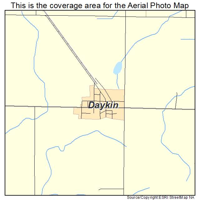 Daykin, NE location map 