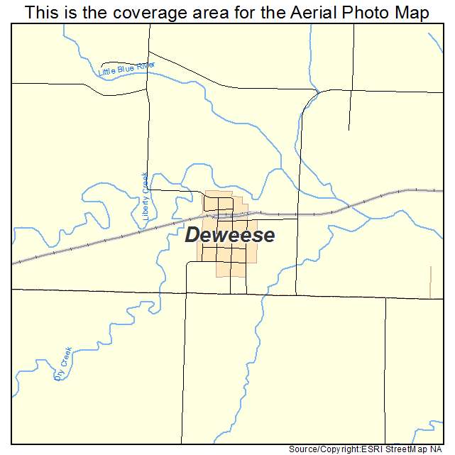 Deweese, NE location map 