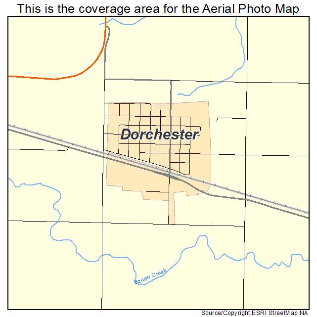 Dorchester, NE location map 