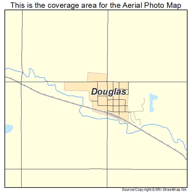 Douglas, NE location map 