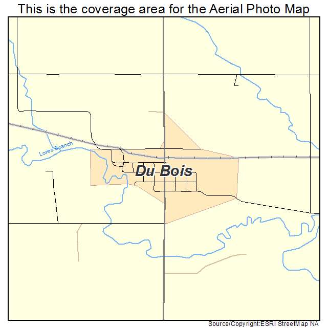 Du Bois, NE location map 