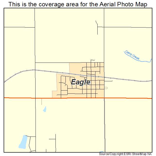 Eagle, NE location map 