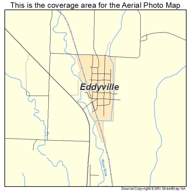 Eddyville, NE location map 