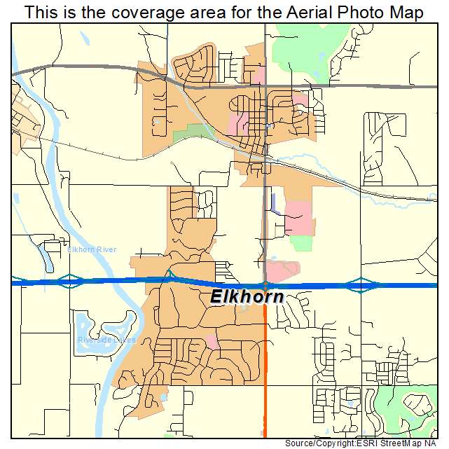 Elkhorn, NE location map 