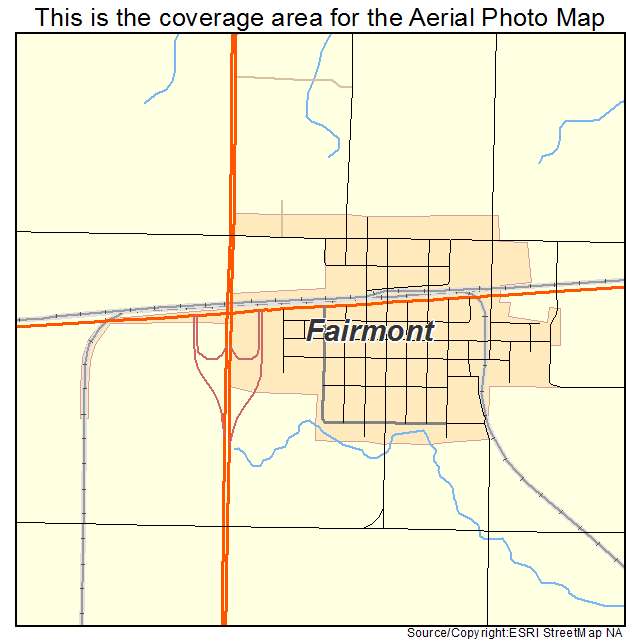 Fairmont, NE location map 