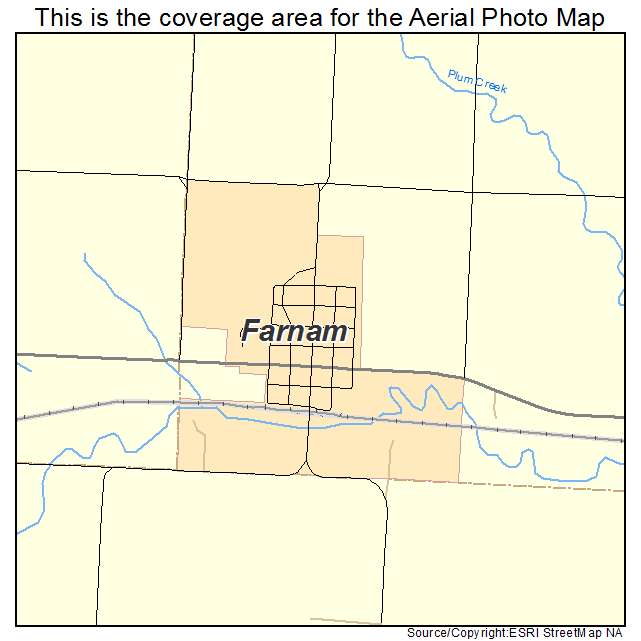 Farnam, NE location map 