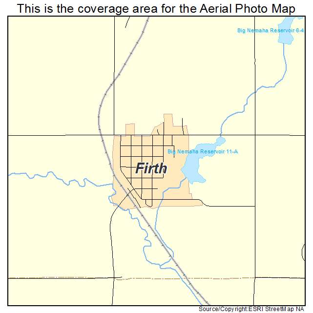Firth, NE location map 