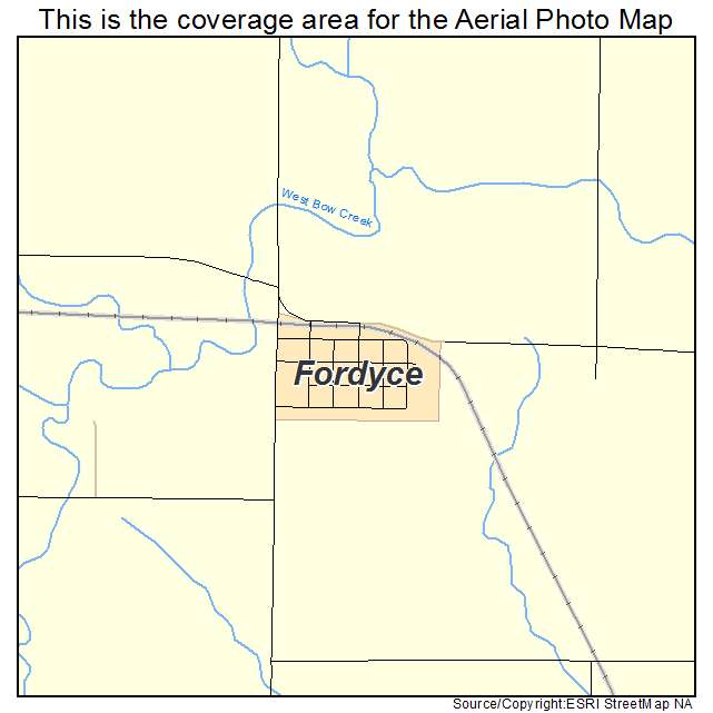 Fordyce, NE location map 