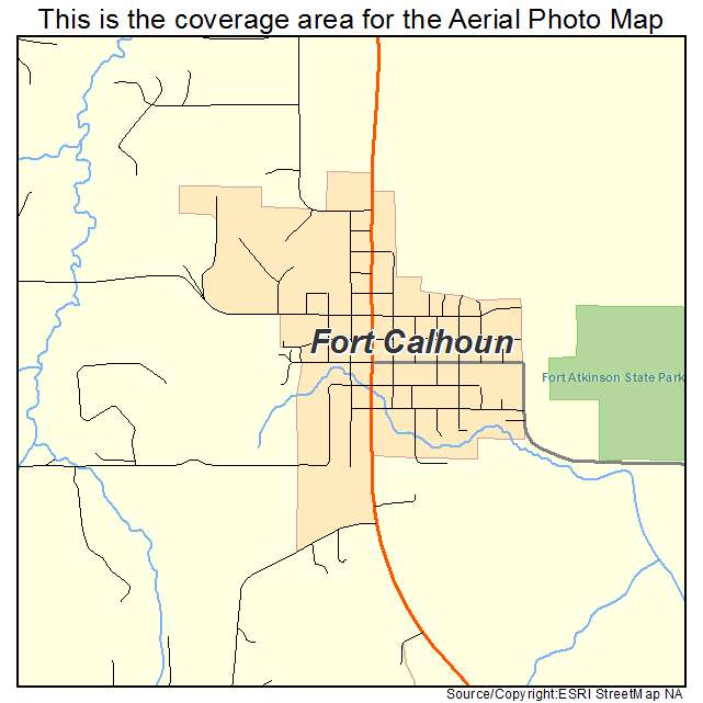Fort Calhoun, NE location map 