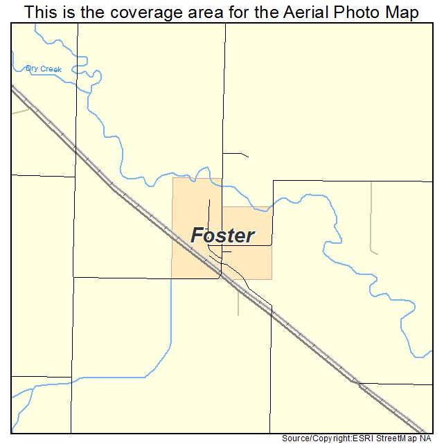 Foster, NE location map 
