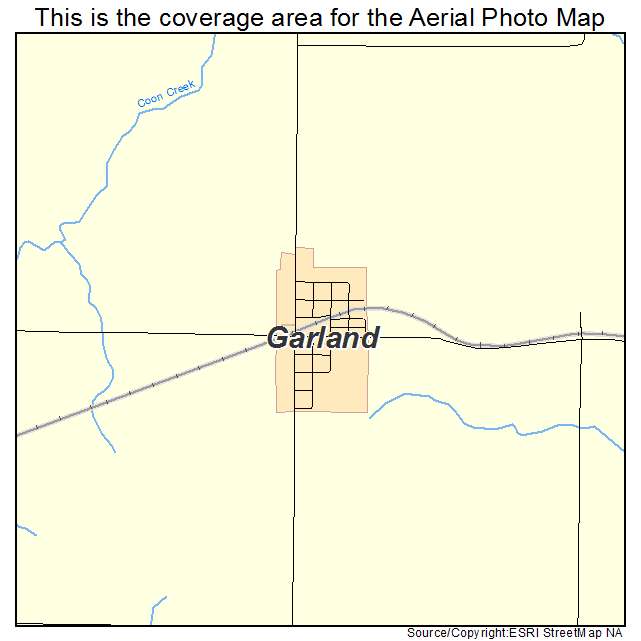Garland, NE location map 