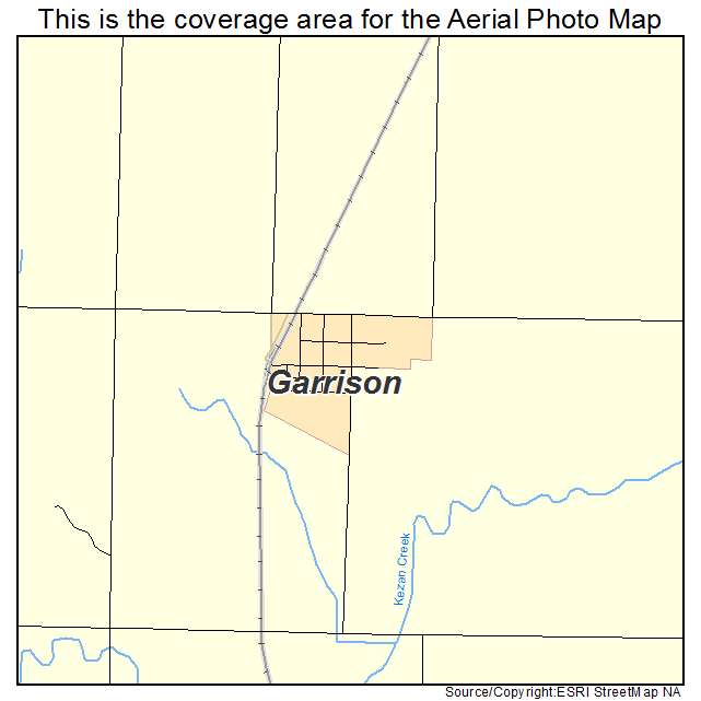 Garrison, NE location map 