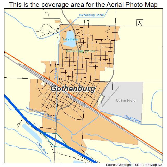 Gothenburg, NE location map 