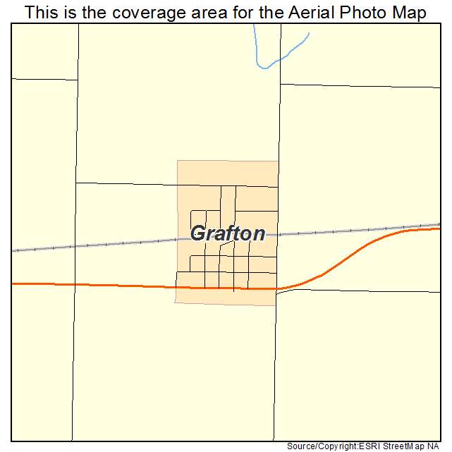 Grafton, NE location map 