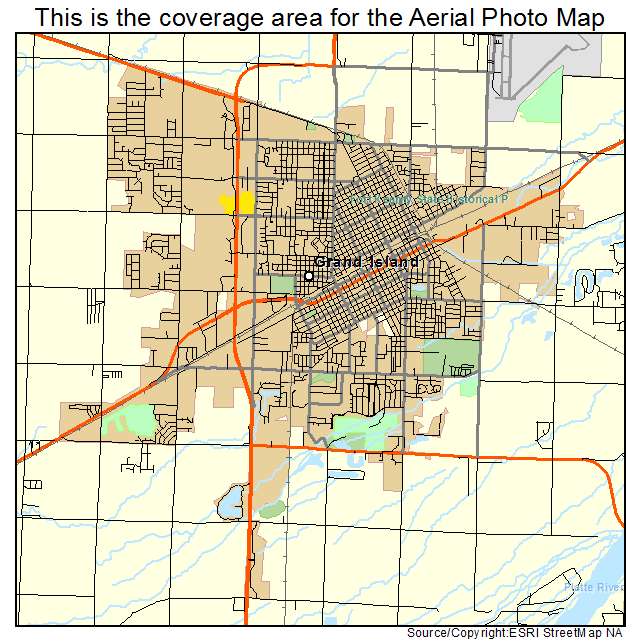 Grand Island, NE location map 