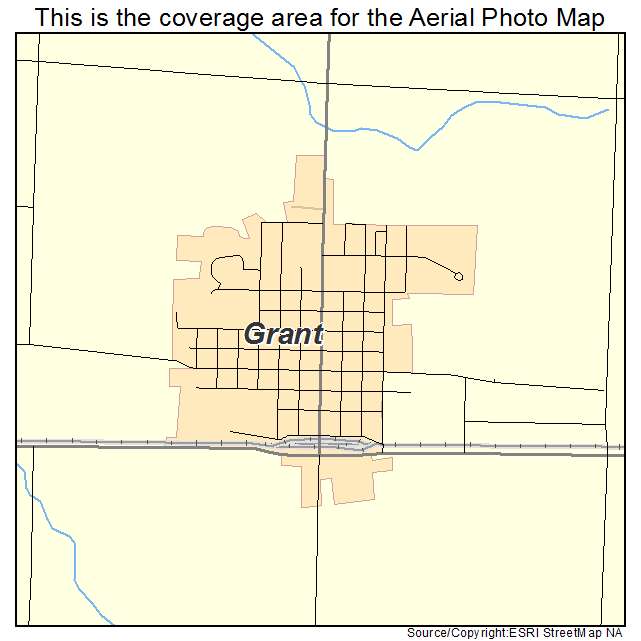 Grant, NE location map 