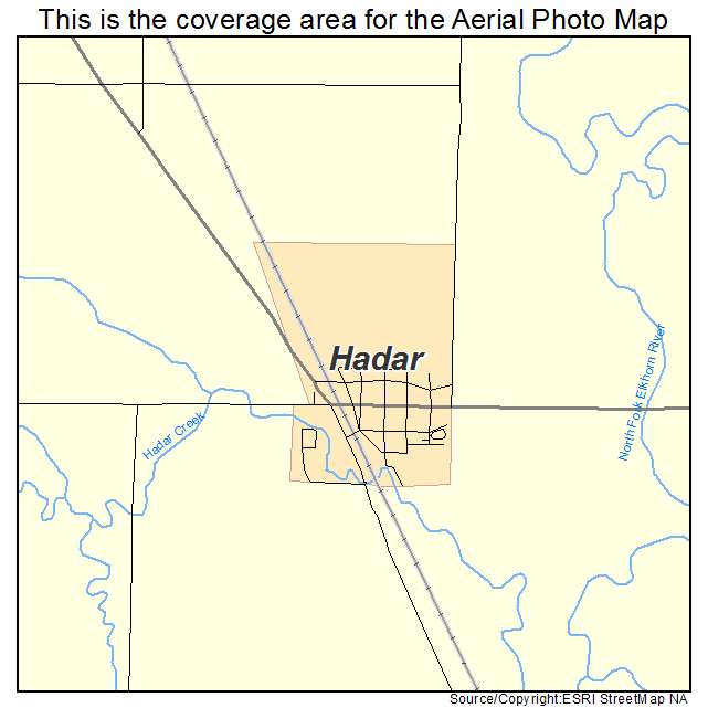 Hadar, NE location map 