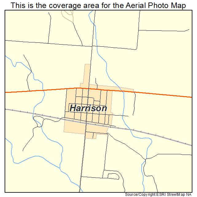 Harrison, NE location map 