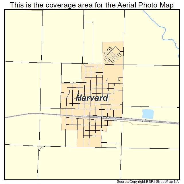 Harvard, NE location map 