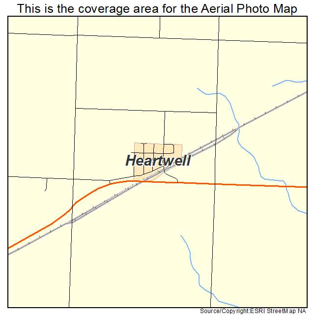 Heartwell, NE location map 