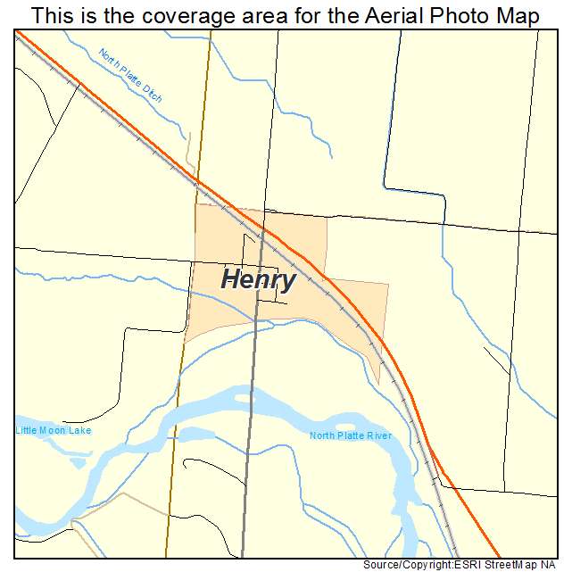 Henry, NE location map 