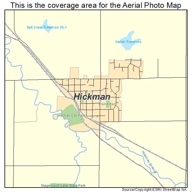 Hickman, NE location map 