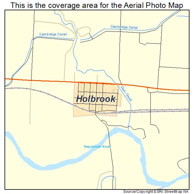 Holbrook, NE location map 