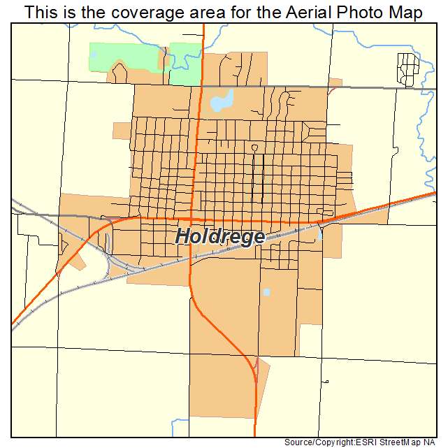 Holdrege, NE location map 