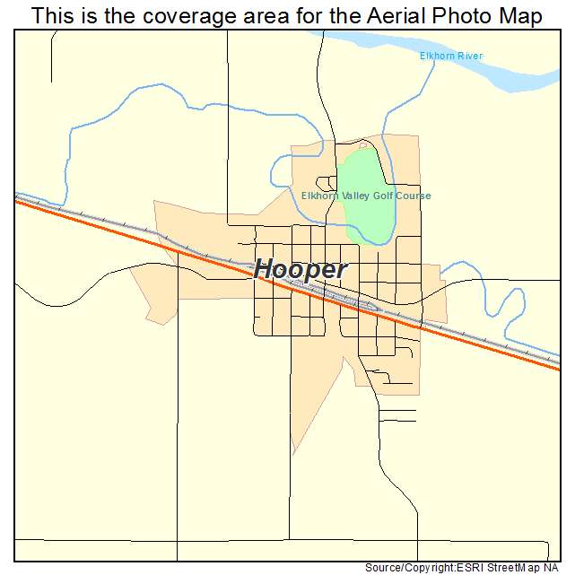 Hooper, NE location map 