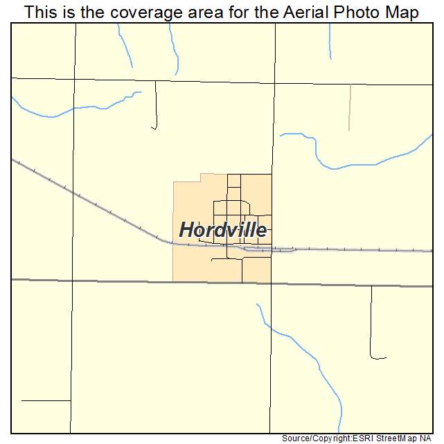 Hordville, NE location map 
