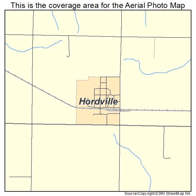 Hordville, NE location map 
